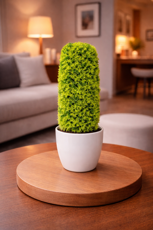 Artificial Mini Cypress Topiary – 25 cm