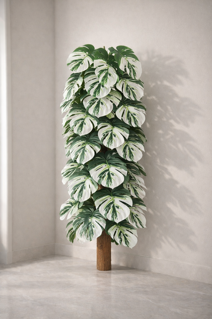Artificial Variegated Monestra Plant 3.5 Feet